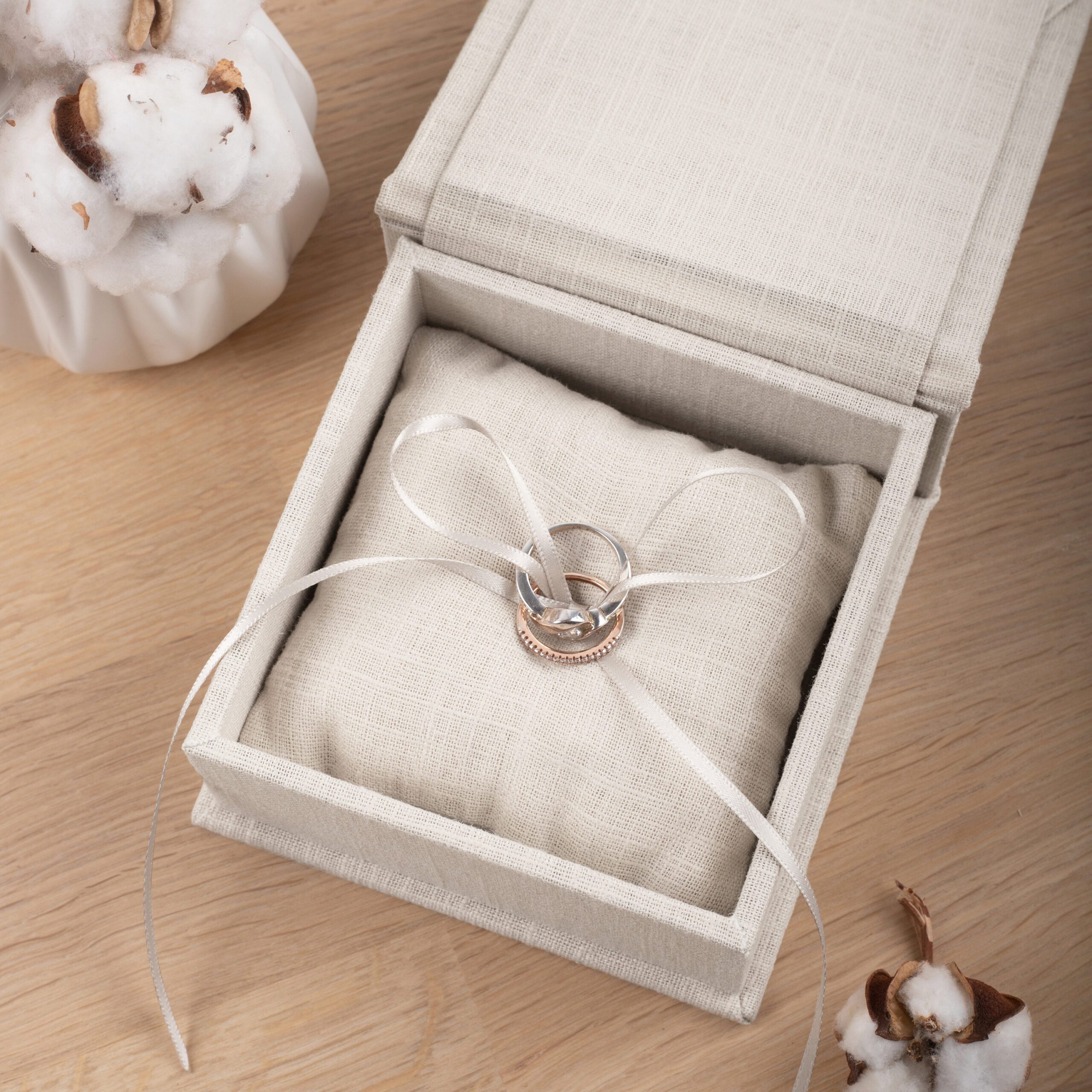 Wedding Ring Box with Removable Ring Bearer Pillow #1 - Image 2
