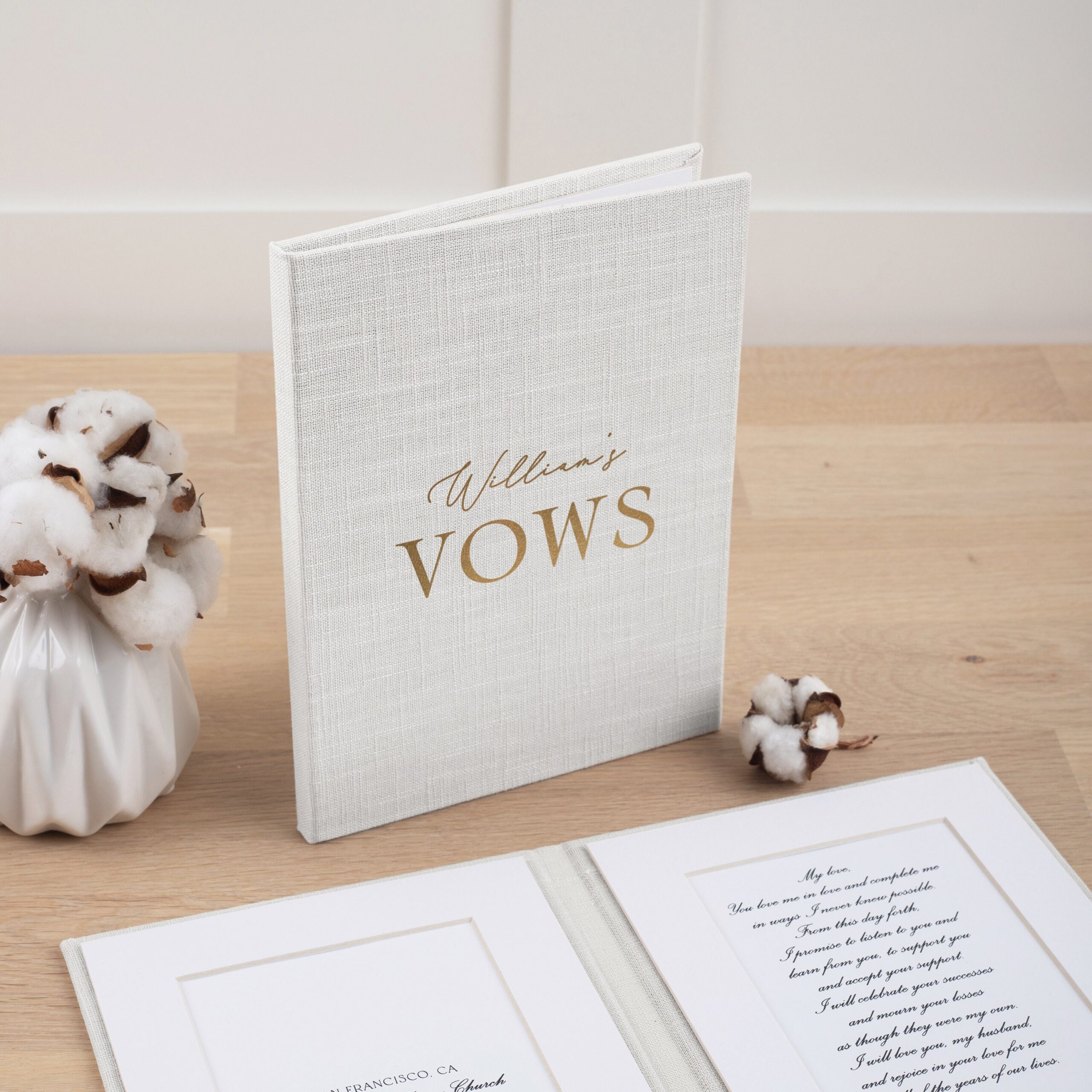 Personalized Wedding Vow Books | Vow Books Set #2