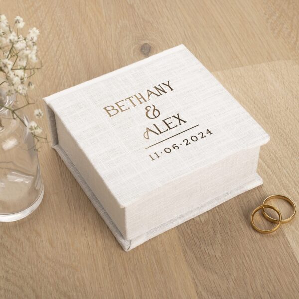 Wedding Ring Box with Removable Ring Bearer Pillow #2