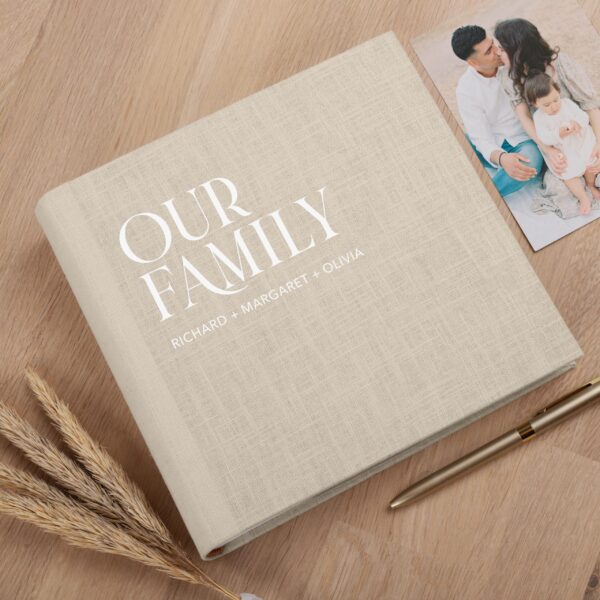 Photo Album with Sleeves for 200 4x6 Photos | Family Slip In Photo Album