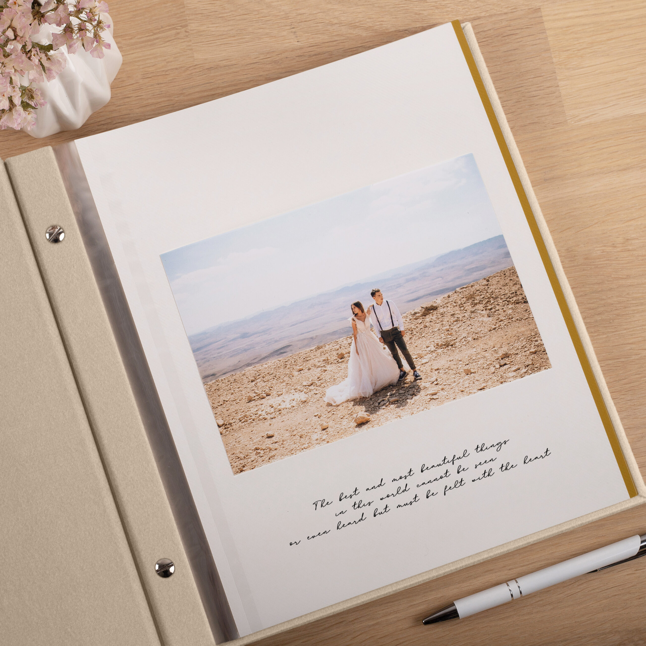 Velvet Self - Adhesive Wedding Photo Album - Image 5