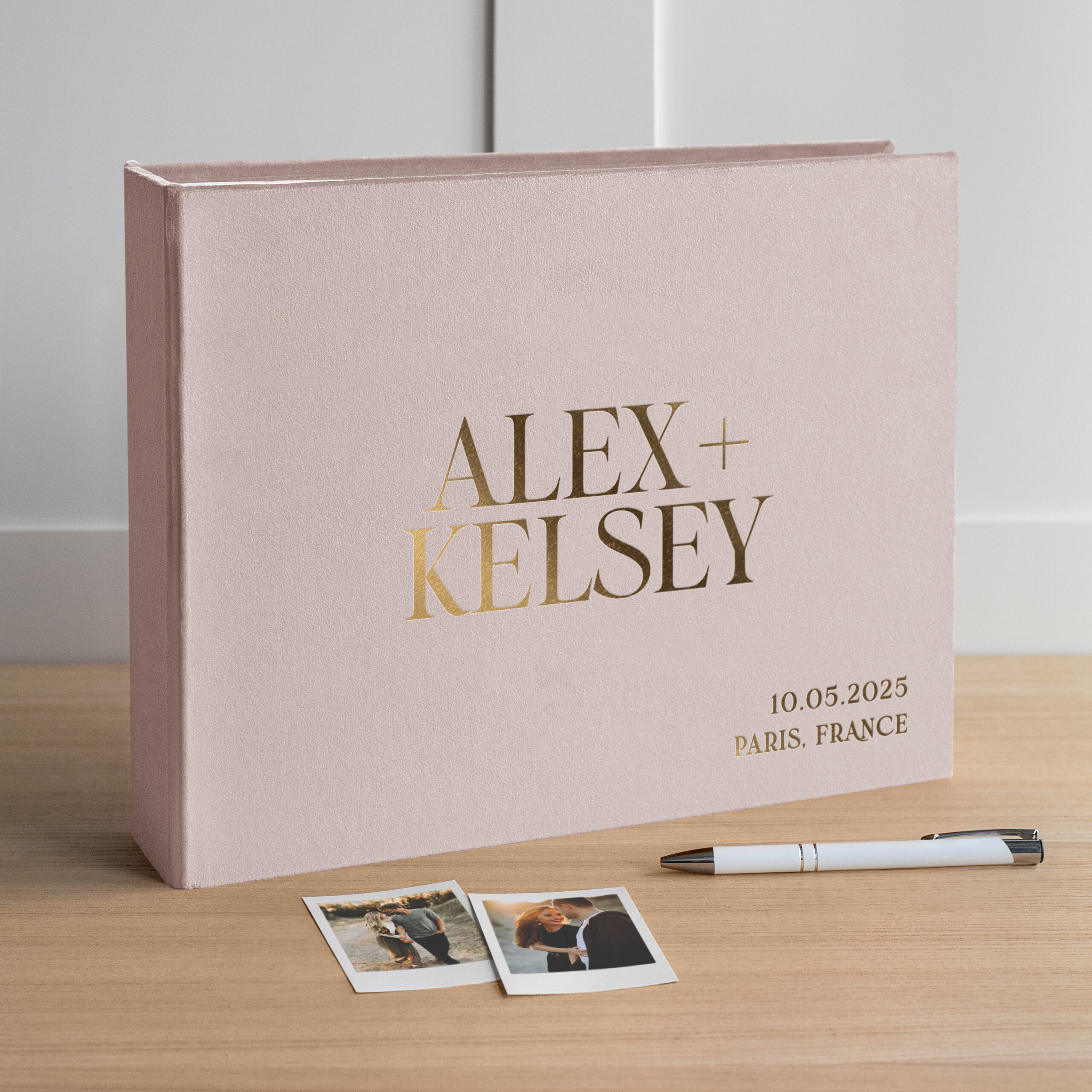 Wedding Guest Book With Photo Pockets - Image 3