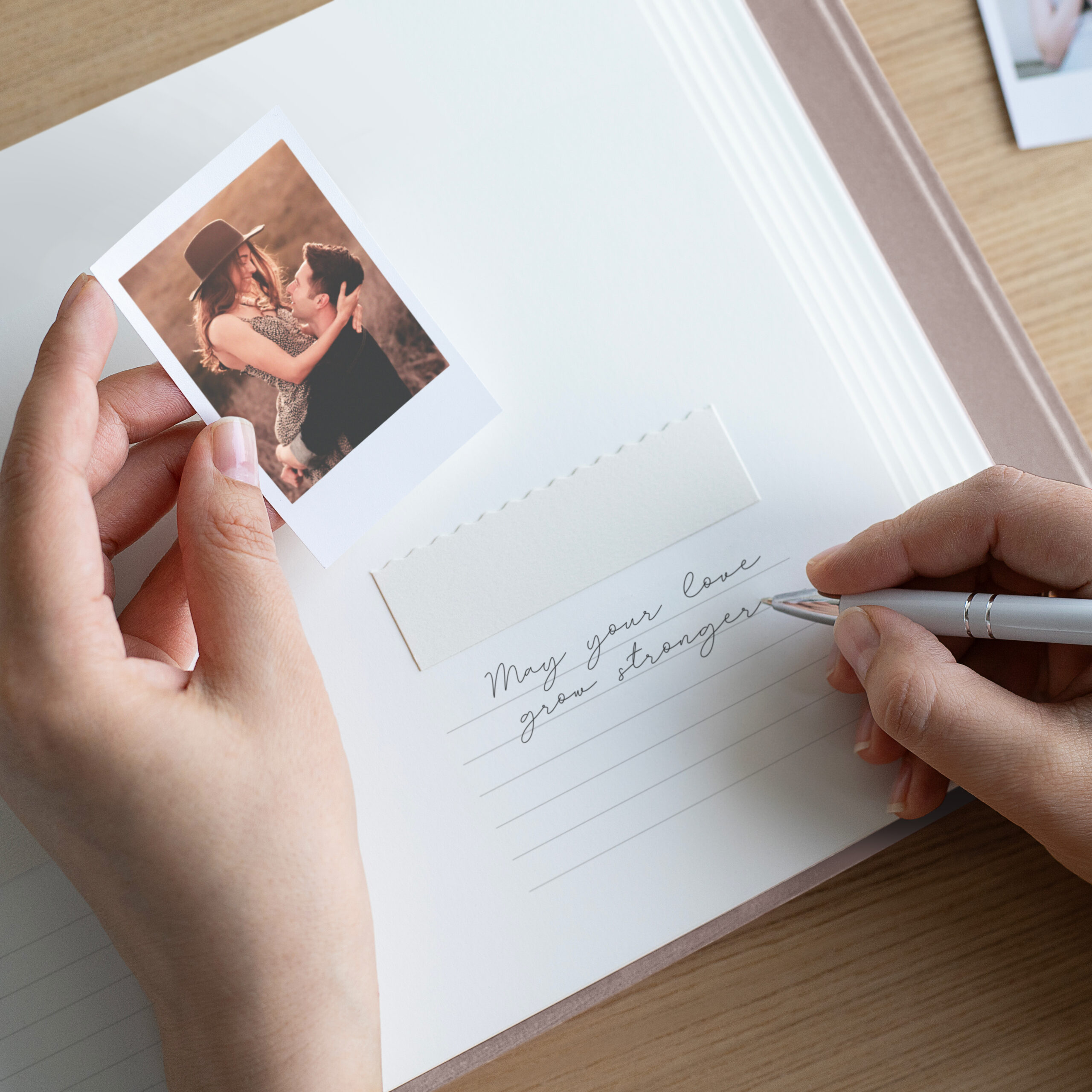 Wedding Guest Book With Photo Pockets - Image 2