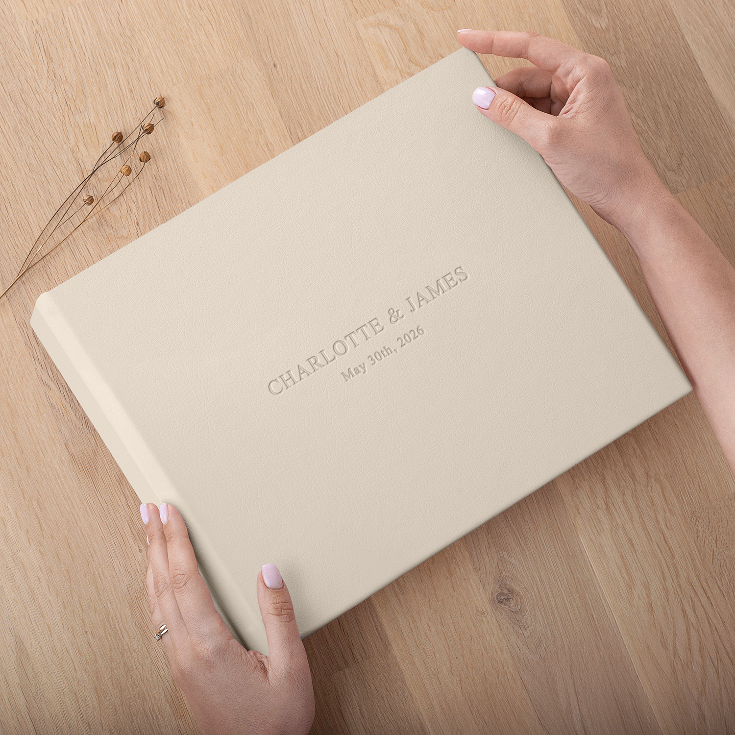 Wedding Guest Book  | Blank or Printed Pages (Embossing) - Image 5